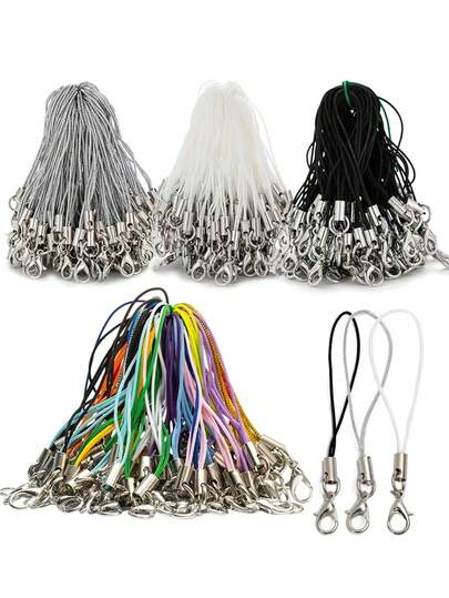 20/50/100Pcs Lobster Clasp Cords Strap Charms Lanyard String Wrist For Cell Phone Flash Drives Keychain DIY Jewelry Accessory