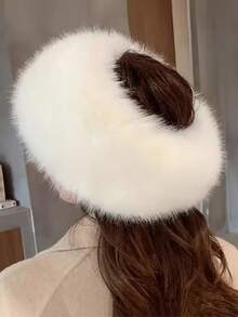 Soft & Warm Faux Fur Earmuffs, Women's Faux Fur Earmuffs Headband, Soft & Warm Winter Hat For Women - Multicolor - View 10