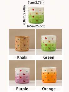 1 Pc Ceramic Coffee Cup, 165ml/5.6oz Tea Cup, Colorful Desert Camel Pattern Mug For Water, Juice, Latte, Espresso, Saudi Coffee, Arabic Coffee, Suitable For Home, Restaurant, Kitchen, Office, Cafe, Gathering, Party, Cute Drinkware, Practical Tableware