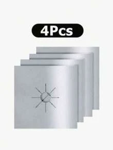 1/4/8 件厨房炉灶保护垫、不粘可洗耐热耐油垫、可重复使用的防溅垫、保持炉灶清洁的厨房配件、易于修剪和安装、适用于燃气灶和电炉（材质、易于清洁） - 彩色 - 查看 15