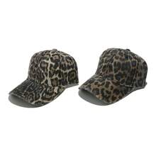 1pc Women's Leopard Print Baseball Cap, Fashion Versatile Sun Hat, Spring/Summer - Multicolor - View 3
