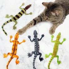 Juguetes de catnip con forma de lagarto, resistentes a la masticación y mordeduras, para gatos de interior, que ayudan a limpiar los dientes y son interactivos y divertidos, un regalo ideal para gatos en Halloween