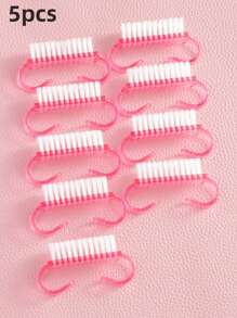 2 pezzi Spazzola per unghie, Spazzola per pulire le unghie, Spazzola per la pulizia delle mani, Spazzola per scrubbing di dita e piedi, Spazzolino per pedicure e unghie, Set di spazzole per la pulizia, Trasparente