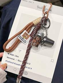 Handmade Coffee Series Pendant, Real Coffee Bean Iced Americano Shaped, Multifunctional Metal Coffee Pot Keychain, Can Be Used As Car Pendant, Backpack Decoration, Handbag Accessory, Suitable For Both Men And Women, An Ideal Gift For Y2K Autumn Season - Multicolor - View 12