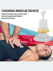 1 dispositivo + 1 máscara grande + 1 máscara pequeña + bolsa de almacenamiento, dispositivo antiahogo, dispositivo de rescate por ahogo para adultos, dispositivo portátil de succión de vías respiratorias, dispositivo de Heimlich para kit de primeros auxilios en el hogar y viajes