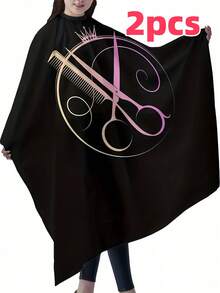 Capa para salón de peluquería para cortar el cabello, delantal profesional de salón fácil de limpiar, cepillo de limpieza de cuello, bata de estilo creativo con cierre ajustable en el cuello, capa antiestatica y antiadherente para peluquería profesional, cabello, viaje, productos para el cabello, herramientas para el cabello, artículos para el cabello, barbero, accesorios de barbería, barbería, equipos de peluquería