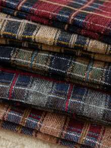 1双女士韩版格子复古过膝袜，百搭长筒袜，舒适袜子 - 彩色 - 查看 7