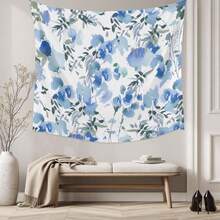 Vintage Flower Tapestry For Bedroom Wall Hanging Tapestry, Farmhouse Botanical Floral Retro Ceiling Backdrop Tapestries Poster Blanket Wall Decor For  Living Room Dorm-40"X30", 60"X40",60"X 51",80"X60" - 藍色 - 查看 3