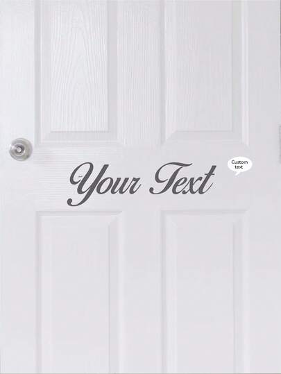 Personalised Door Sticker | Custom Vinyl Children's Name For Bedroom Decor & Kids' Rooms