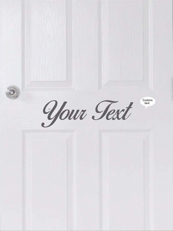 Autocolant personalizat pentru ușă | Nume personalizat din vinil pentru copii, pentru decor dormitor și camere de copii