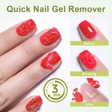 UR SUGAR 50ml Nail Gel Remover 3-5 Minutes Soak-Off UV Gel Polish Quick Cleaner Manicure Semi Permanent Varnish Nails Art Tools - 無色 - 查看 3