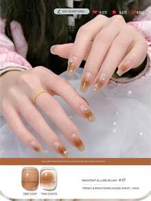 1 Bottle 15ML Trending Translucent Jelly Nail Polish, Fades Beautifully, Popular Autumn/Winter Shade, Nail Gel Lacquer Set, 2025 New Collection - Multicolor - View 11