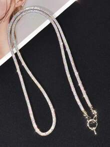 Luxury Crystal Lanyard Long Strap, Bling Bling Crossbody Phone Charm Chain, Fashionable Handbag Shoulder Strap, High-End