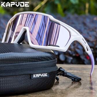  KAPVOE 骑行眼镜，男女款户外运动配件，适用于山地自行车、露营、旅行、钓鱼、跑步