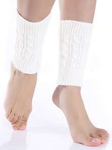 1双休闲腈纶针织麻花图案腿套，适合秋冬季节，女士可搭配雪地靴穿着，防风保暖，圣诞礼物之选。 - 常規款 - 查看 17