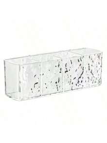 1pc Crystal Makeup Brush Holder, Makeup Organizer, Cosmetic Cup, Eyebrow Pencil Stand, Acrylic Makeup Brush Holder, Nail Art Tool Brush Storage Bucket, Pearl Dust-Proof Makeup Brush Organizer - Multicolor - View 12