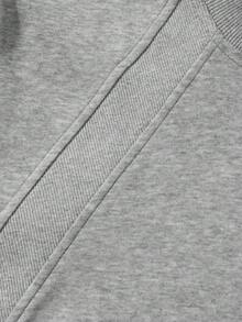 男士灰色针织卫衣T恤，圆领设计，质感面料，抗起球抗皱，休闲百搭，可机洗，复古风格 - 灰色 - 查看 7