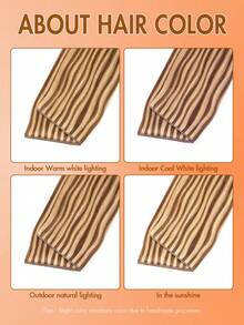 PU隐形接发，真人发挑染直发发束 - S4/27 - 查看 8