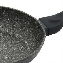 Zestaw 3 szt. patelni Patelnia tradycyjna 28 cm granitowa na gaz Indukcja - nero - Visualizzare 3
