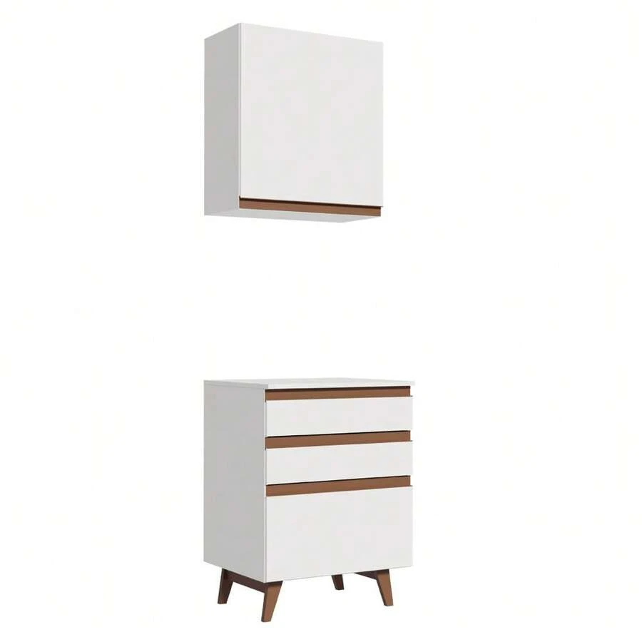 KIT Cocina Integral Modular Madesa Reims 60cm Color Blanco - Blanco - Ver 1