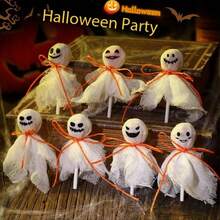 1 szt. Dekoracja kominka z motywem ducha na Halloween – funkcjonalne wiszące ozdoby do kominka, do salonu, do aranżacji nawiedzonego domu, idealne do przerażającej, sezonowej estetyki