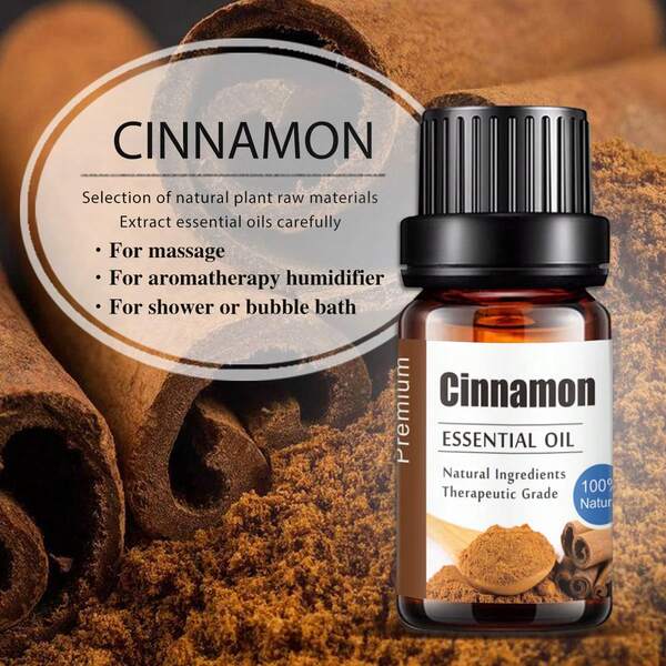 1 Bottiglia di Olio Essenziale per Aromaterapia KANHO (Rosmarino, Cannella, Lavanda, Ylang Ylang, Sandalo, Rosa, Vaniglia, Gelsomino) 10ml 0.33fl.Oz, Selezione di Materie Prime Vegetali Naturali, da aggiungere ai Diffusori e agli Umidificatori, Ottimo Regalo per gli Amici