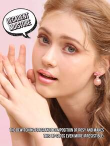 MISSLYN-HOLO SHINE Lip Gloss, Long-Lasting Shimmer, Sparkling Diamond Luster, Brand Makeup, Face Painting Cosmetics, Suitable For Women And Girls, Perfect For Winter, Y2K Style, Fashion , Suitable For Birthday, Valentine's Day, Party, New Year And Other Occasions, Best Gift Choice, Vegan And Cruelty-Free - 19 紅唇 - 查看 5