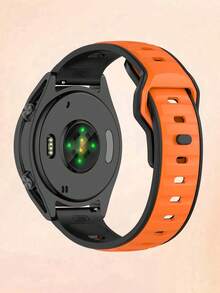 Dây đeo đồng hồ silicon 20mm/22mm tương thích với Samsung Galaxy Watch 7 FE 6 5 4 40mm 44mm / Samsung Watch 5 Pro 45 44mm / Samsung Watch 6 43mm / Samsung Watch 4 Classic 46mm, Dây đeo silicon chống nước, chống mồ hôi, thích hợp cho nam và nữ, thích hợp cho đồng hồ , đồng hồ, đồng hồ Garmin, màu đen và cam - Nhiều màu - Xem 4