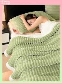 1 Stück super weiche & flauschige Decke, in mehreren Farben erhältlich, minimalistisch & modisch für Zuhause, geeignet für Schlafzimmer, Jungen/Mädchen Studentenwohnheim, Sofa Nickerchen, Wintersaison, multifunktionale Decke & Büro Nickerchen Decke, perfektes Valentinstags Geschenk, maschinenwaschbar