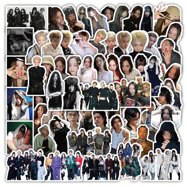 70 piezas ALLDAYPROJECT, ADP, Pegatinas de Kpop, Adecuadas para decorar fundas de teléfonos, computadoras, escritorios, cuadernos, tazas, etc. Regalos pequeños y exquisitos para amigos