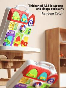 Baby Busy Board Early Learning Educational Toy, Montessori Busy House, Suitable For Boys & Girls, Christmas Gift (Color Random)