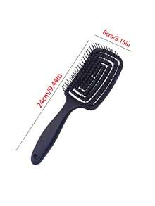 1pc Women's Hollow Comb, Suitable For Wet Or Dry Use - Gentle Massage Design, ABS Plastic Handle, Suitable For All Hair Types, Portable Styling Wide-Tooth Comb, Women's Long Hair Detangling Comb, Reduces Tangles And Frizz, Home Essential, Daily Use, Convenient For Travel, Hollow Design, Must-Have For Young Girls, Back To School Season, Bathroom Accessories