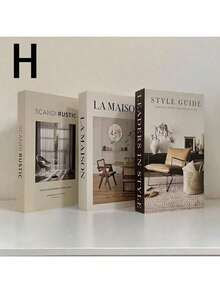 3pcs Vintage-Style Decorative Fake Books, Prop For Bookshelf Decor, Coffee Shop/Hotel, Photography, Film/Video