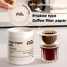 50/10入 UFO咖啡濾紙，一次性掛耳式與手沖濾紙，適用於大多數杯子，方便攜帶，適合工作、學習與日常使用，可搭配咖啡豆銷售，適合聖誕節、感恩節等節日的學校與辦公室用品 - 彩色 - 查看 2