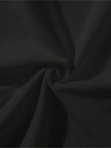 Women's  Graphic Tee - "immediately no." Black Short Sleeve T-Shirt with Stylish Necklace, Perfect for Casual Wear - Negro - Ver 5