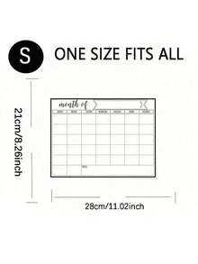 Dry Erase Fridge Magnetic Calendar, White Board Magnetic Calendar For Refrigerator, Monthly Family Planner Memo Planning Menu Magnetic Calendar, Fridge Calendar, Magnetic Dry Erase Calendar, Kitchen Decor, Monthly Planner For Refrigerator Planners, Refrigerator Accessories For Chore Chart & Menu Planning(Various Sizes)
