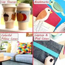 20 Colors Felt Sheets Fleece Fabric Squares, 5 Sizes (22/40/66pcs ...