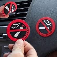 No Smoking Warning Sticker For Car, Eye-Catching And Clear Design, Waterproof And Wear-Resistant, Easy Installation With No Residue, Universal Fit For All Vehicles - No Smoking 3D Decorative Stickers - View 3