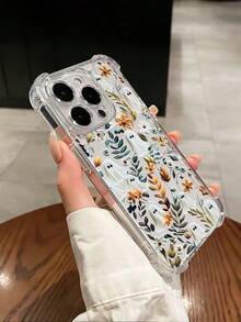 1 pieza Nuevo estuche protector transparente de TPU a prueba de caídas con diseño de fantasma compatible con Apple Series, Series, 17, 16 Plus, 16 Pro Max, 16 Pro/11, 15 Pro Max, 14 Pro Max, Galaxy, SAM, Realme C15, Infinix Hot30i, K60 Ultra para Halloween