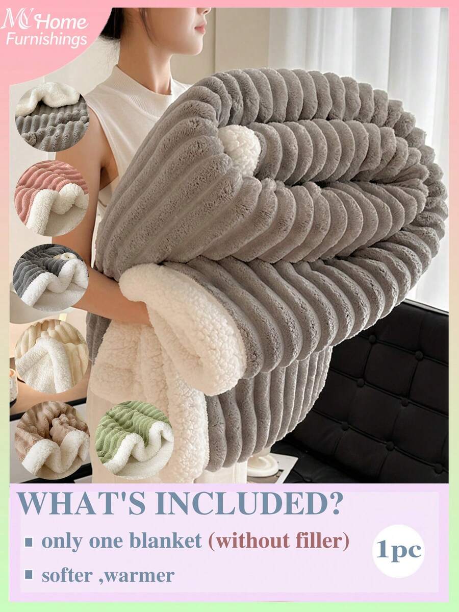 1 Stück super weiche & flauschige Decke, in mehreren Farben erhältlich, minimalistisch & modisch für Zuhause, geeignet für Schlafzimmer, Jungen/Mädchen Studentenwohnheim, Sofa Nickerchen, Wintersaison, multifunktionale Decke & Büro Nickerchen Decke, perfektes Valentinstags Geschenk, maschinenwaschbar