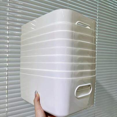 16 cajas de almacenamiento de escritorio, cajas organizadoras de maquillaje, adecuadas para el hogar, el baño, la cocina, el dormitorio, varios, cestas de almacenamiento, suministros para el hogar