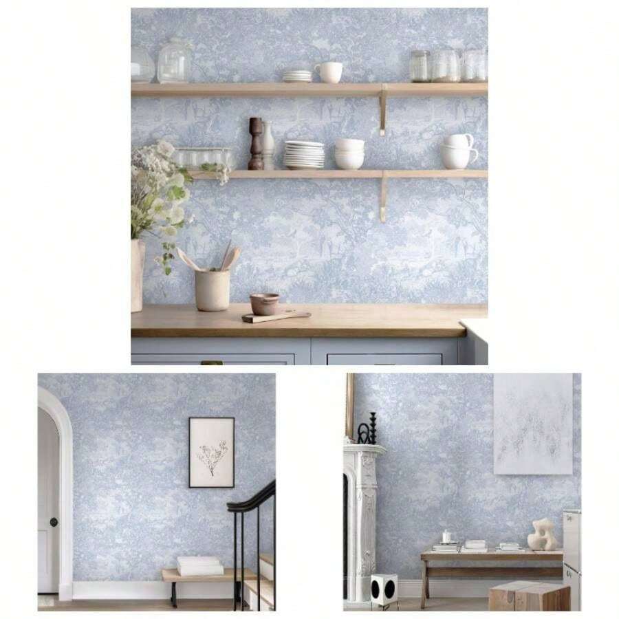 17.378. Beige Peel And Stick Wallpaper Neutral Wall Paper Vintage Removable Self - Adhesive Wallpaper Animals Jungle Contact Paper Cabinets Bathroom Walls Covering Vinyl Roll