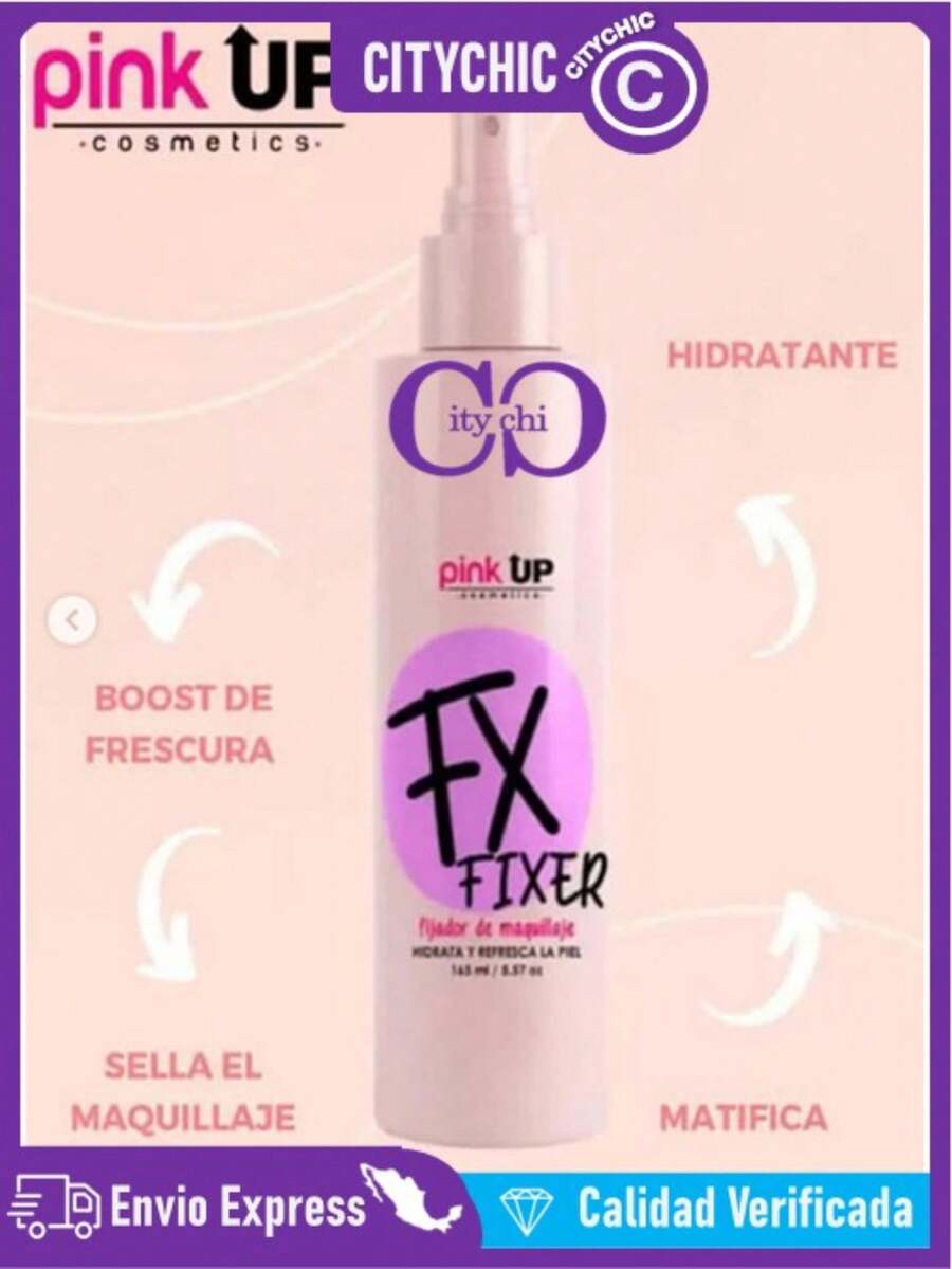 Fijador de Maquillaje Pink Up Fx Fixer Sellador Maquillaje Hidratante Matte - 1 PIEZA - Ver 1