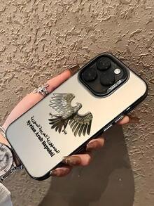 1pc Classic Travel Logo Pattern High-Quality Smooth Skin Protective Phone Case, Full Coverage Soft Shell Compatible With IPhone 13/16/15/14/13/12/11/Pro/ProMax/X/XR/XS/7/8/PLUS And - Grey - View 6