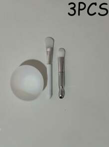 1/2/3/4 peças Conjunto de Ferramentas de Máscara de Beleza de Silicone, Conjunto de Ferramentas de Beleza DIY Pincel de Máscara de Silicone Eletroplactado, Espátula, Escova de Cabelo Macio, Pincel para Máscara de Lama, Pincel de Maquiagem, Conjunto de Ferramentas de Máscara com Colher