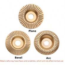 1/3pcs Wood Carving Grinding Wheel Set - Wood Grinding Blade Angle Grinder Polishing Blade Wood Grinding Tool Polishing Wheel Artifact Woodworking Grinding Blade Thorn Disc, Including Flat, Curved And Conical Grinding Wheels, Used For Efficie 3pcs Steel Angle Grinder Disc, Sand Grit, 16Mm Hole, Arc Flat Bevel, Metal, Wood Grinding Disc For Metal, Wood, Carbon Steel - Gold - View 17