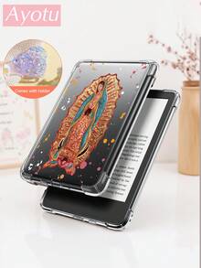 Virgin Mary Kindle 保护套，适用于 Kindle Paperwhite 第 12 代 2024/Kindle（第 11 代 - 2024 年发布）/Kindle Colorsoft Signature Edition/Kindle 第 10 代 2019/Kobo Clara Colour、Kindle 透明外壳 - 彩色 - 查看 4