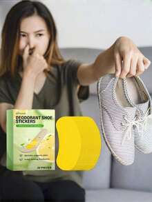 Odor Eliminating Shoe Deodorizer Pads, Plant-Based Fresh Scent, Absorb Sweat, Deodorize Sports Shoes - Multicolor - View 2