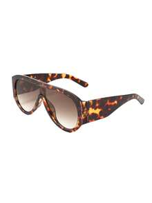 1pc Mirrored Lens Fashion Glasses, Fashionable Eyewear For Travel & Driving, 2025 New Design - Multicolor - View 5