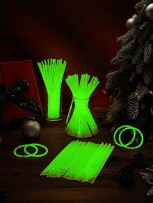 100/50PCS High-Quality Bucket Fluorescent Sticks, Can Continuously Glow For 9 To 12 Hours, Suitable For Outdoor Camping, Super Bright Fluorescent Sticks, Birthday Gifts, Gift Recommendations, Colorful Wedding Fluorescent Sticks, Neon Party, Bar, Nightclub, Gifts, Party Lighting Supplies, New Year Gifts, Carnival Party Supplies, Birthday Gifts, Gift Recommendations, Night Light Party Supplies, Perfect Party Decorations, No Power Supply Required.